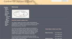 Desktop Screenshot of canberralapidary.org.au