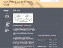 Tablet Screenshot of canberralapidary.org.au